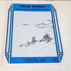 Vintage 1981 Cloud Palace Piano Solo Sheet Music by Marjorie Burgess