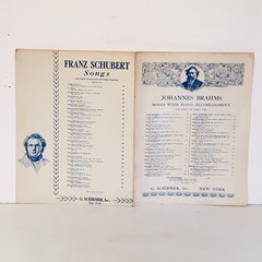 Vintage 1937 Wiegenlied German & English Piano Sheet Music Johannes Brahms
