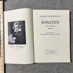 BEETHOVEN SONATEN I Klavier Piano Sheet Music EDITION PETERS, Nr. 296a
