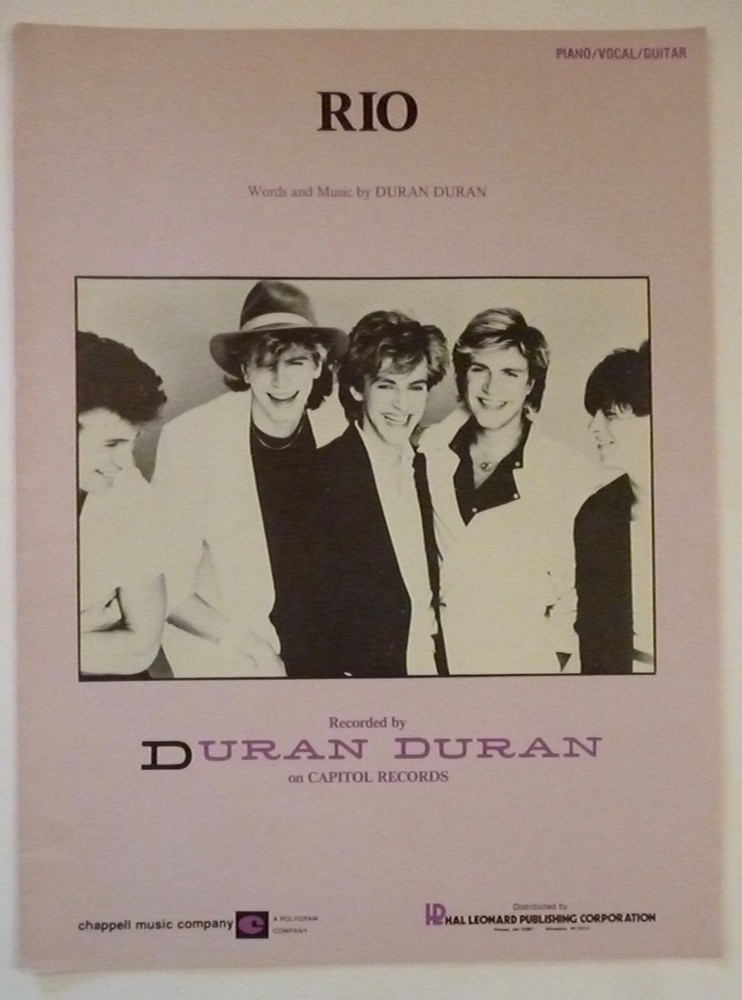 RIO Sheet Music DURAN DURAN 1982