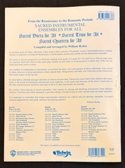 Sacred Trios for All Percussion Sheet Music William Ryder Ensemble Book
