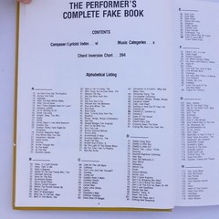 PERFORMERS Complete Fake Book Over 600 Songs Piano Organ Guitar C Instruments HC