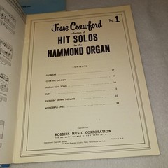 Hammond Organ Music Lot 5 Music Books Feibel Coleman Crawford Harms Vintage