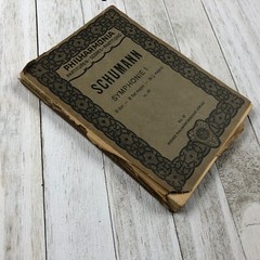 1920s Philharmonia Symphonie I Haydn Schumann Book Antique LOT No.31 115 AS IS