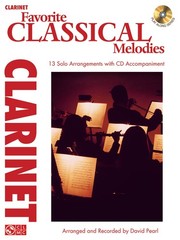 Favorite Classical Melodies for Clarinet Solo Sheet Music Play-Along Book CD