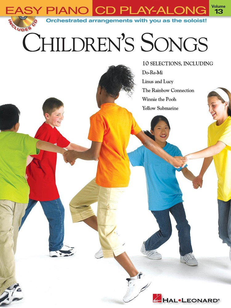 Children&rsquo;s Songs Easy Piano Play-Along Vol 13 Sheet Music Book CD Pack