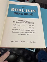VTG 1953 ‘The Burl Ives Song Book&rsquo; 115 Songs Illustrations HB Movie Memorabilia