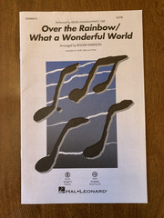 Choral sheet music for 7 pop songs, 4 part, College Choral, Broadway,Hal Leonard