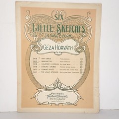 Antique 1901 Marionettes Polka Francaise Sheet Music by Geza Horvath