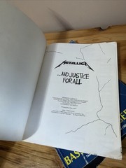 Metallica Bass Guitar S, Master of Puppets, And Justice For All Guitar Tab Books