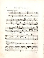 Yes the Die is Cast & Rest Troubled Heart, The Lay of Pestal, 1850&rsquo;s Sheet Music
