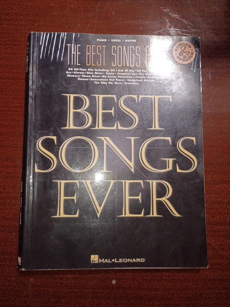 Best Songs Ever Hal Leonard 1994 Revised Piano Vocal Guitar Song Book 80 Hits