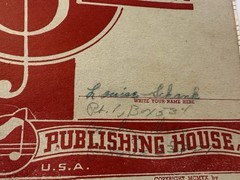 1920 Warner&rsquo;s Harmony Blank Music Book Chart Music Publishing House Chicago VTG