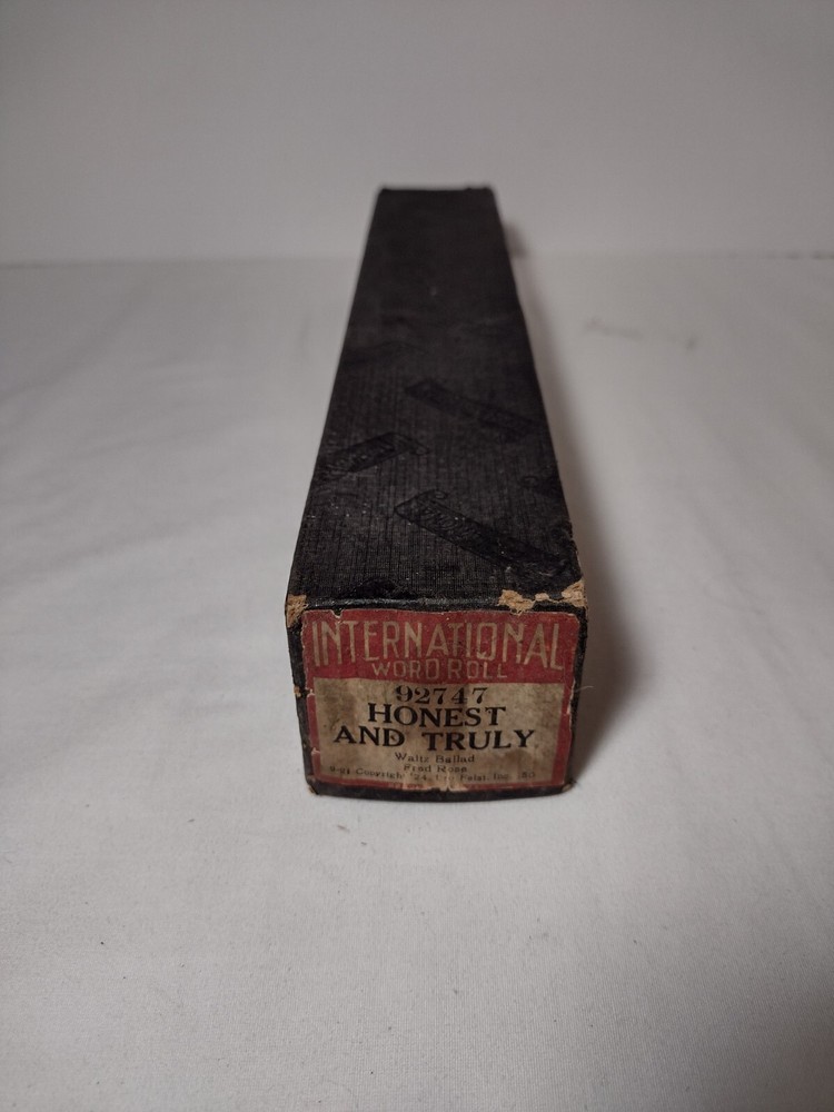 Vintage Player Piano Music Roll Honest And Truely Untested International