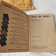 Robbins Music Songs for America Song Book Spiritual Piano Voice