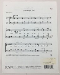 Words From Two Women SATB Chorus Choir Choral Unaccompanied Sheet Music ECS Pub