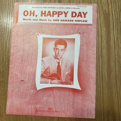 Vintage “Oh, Happy Day” Sheet Music, 1952