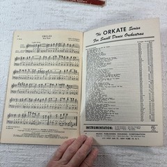 Lot 2 Combo-Orks C Book Instruments Songbook Piano Sheet Music 1952-53 Harms