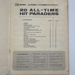 Vintage 1966 20 All-Time Hit Paraders Sheet Music Book 66B Beatles Troggs Pop