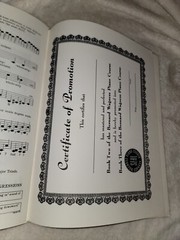 Bernard Wagness Piano Course Instruction Book Two Certificate Intact