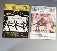 Lot 16 Issues Sheet Music Magazines Vintage 1978-1985 Superman Piano Guitar
