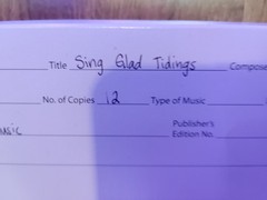 Sing Glad Tidings Choral Festival Traditional Carols SATB Sheet Music Lot 12 Phi