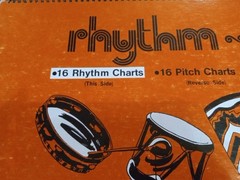 Vintage 1987 Rhythm Pitch Notation Carts Large Classroom Size Music Works OOAK
