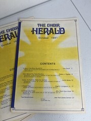 The Choir Herald October 1981 Song Book Sheet Music Set Of 3