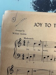 Vintage 1954 William Stickles Christmas Music Piano Instruction Book Chords