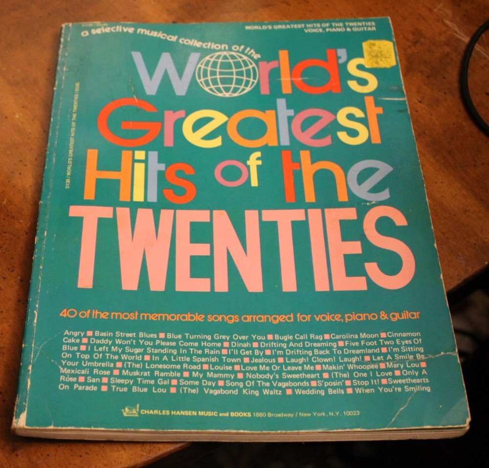 World&rsquo;s Greatest Hits of the Twenties ~ 1972 Hansen Songbook ~ P/V/G