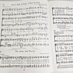 World Famous Christmas Songs Piano Vocal Red Songbook Music Songs 1957 Vtg MCM
