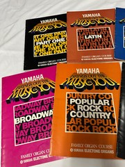 Lot of 6 Old Vintage Yamaha Organ Course Books Sheet Music Latin, Jazz, Broadway