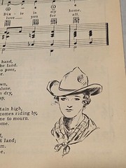 1934 THE BIG ROUND UP OF COWBOY SONGS AMSCO MUSIC INSTRUMENTAL ACCOMPANIMENT