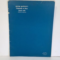 Vintage 1940 George Gershwin&rsquo;s Rhapsody In Blue Piano Solo Sheet Music