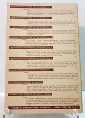Simplified Popular Song Hits No 10 Ukulele Song Book Words Sheet Music Vintage