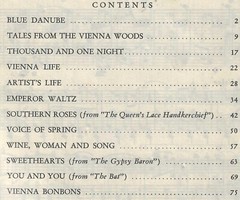 WAYNE KING&rsquo;S Collection of Strauss Waltzes NO COVER 12 songs 80 pages