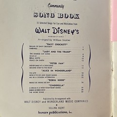Disneyland Two-Part Community Song Book for Choir Voice/Piano Hansen CH 2441