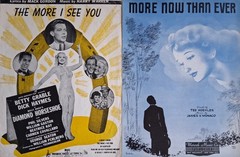 Lot of 40 Vintage 1940s Sheet Music Pieces All G or VG Pkg 1