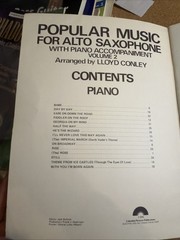 1970&rsquo;s Alto Saxophone With Piano Songbook With Pull Put Sheet! Very Good Cond