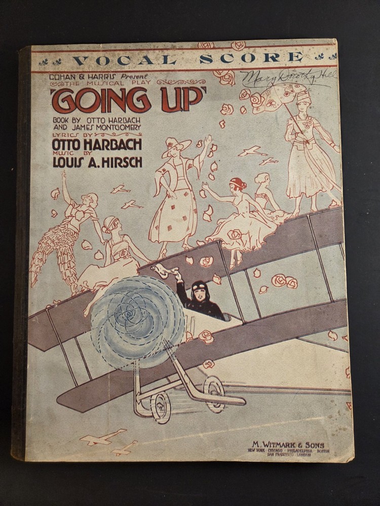 M. Witmark & Sons Going Up Vocal Score Sheet Music Book Musicals