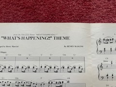 « What&rsquo;s Happening! » Theme Sheet Music-Piano Solo by Henry Mancini 1976