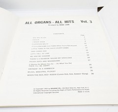 All Organs-All Hits Vol.3 Bourne Co. 1963 Contains 15 Songs Sheet Music Book