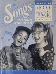 Share The Music Songs To Sing Read Grades K-6 Blackline Masters 1998 Mcgraw-Hill