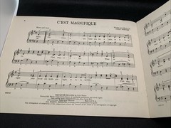 Vintage Cole Porter Can Can Easy to Play Piano Buxton Hill Rockefeller Center