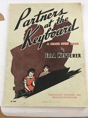 Partners at the keyboard a piano duet book by Ella Ketterer 1950 music 5B