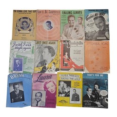 VINTAGE SHEET MUSIC lot Of 36 1930&rsquo;s 1940&rsquo;s Various Artists & Years READ…
