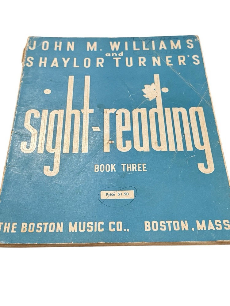 Antique John M Williams Sight Reading Book Three Piano Method 1929 VTG