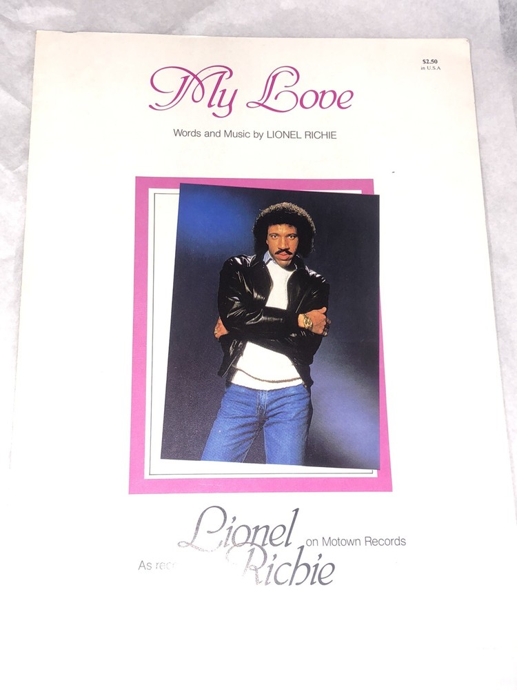 Lionel Richie « My Love » Original 1982 Sheet Music