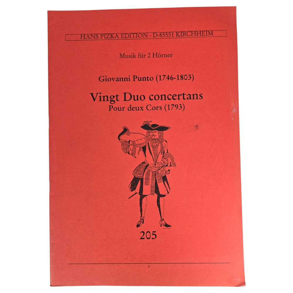Giovanni Punto Vingt Duo Concertans 20 Duets Hans Pizka French Horn Music Score