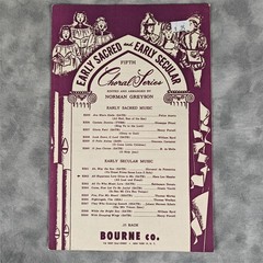 1962 Bourne Choral Octavo Hassler All Happiness Love Gives To Me SATB Greyson NM